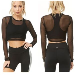 Forever 21 mesh crop top
